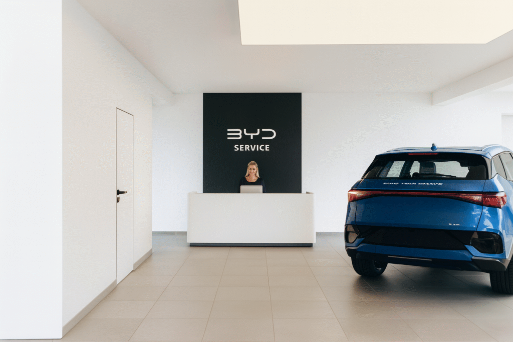 How the new BYD showroom at Ermler 10